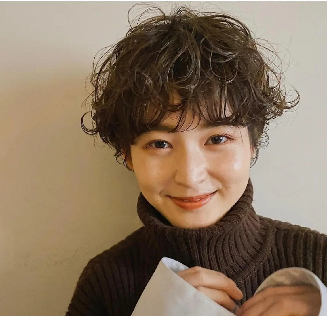 パーマ 表参道レイヤーカット 髪質改善山岸季生のヘアスタイル