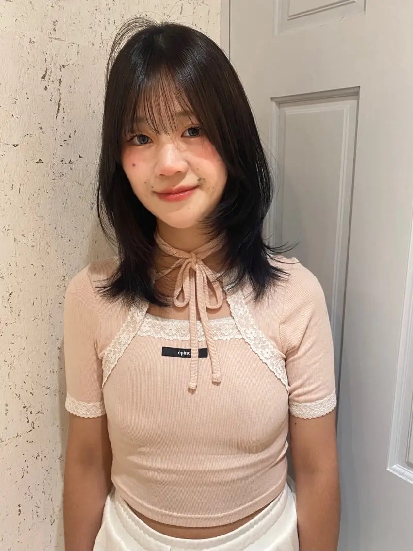 ミディアム カラー カット ヘアカラー トリートメント mai / linoah˚✧のヘアスタイル