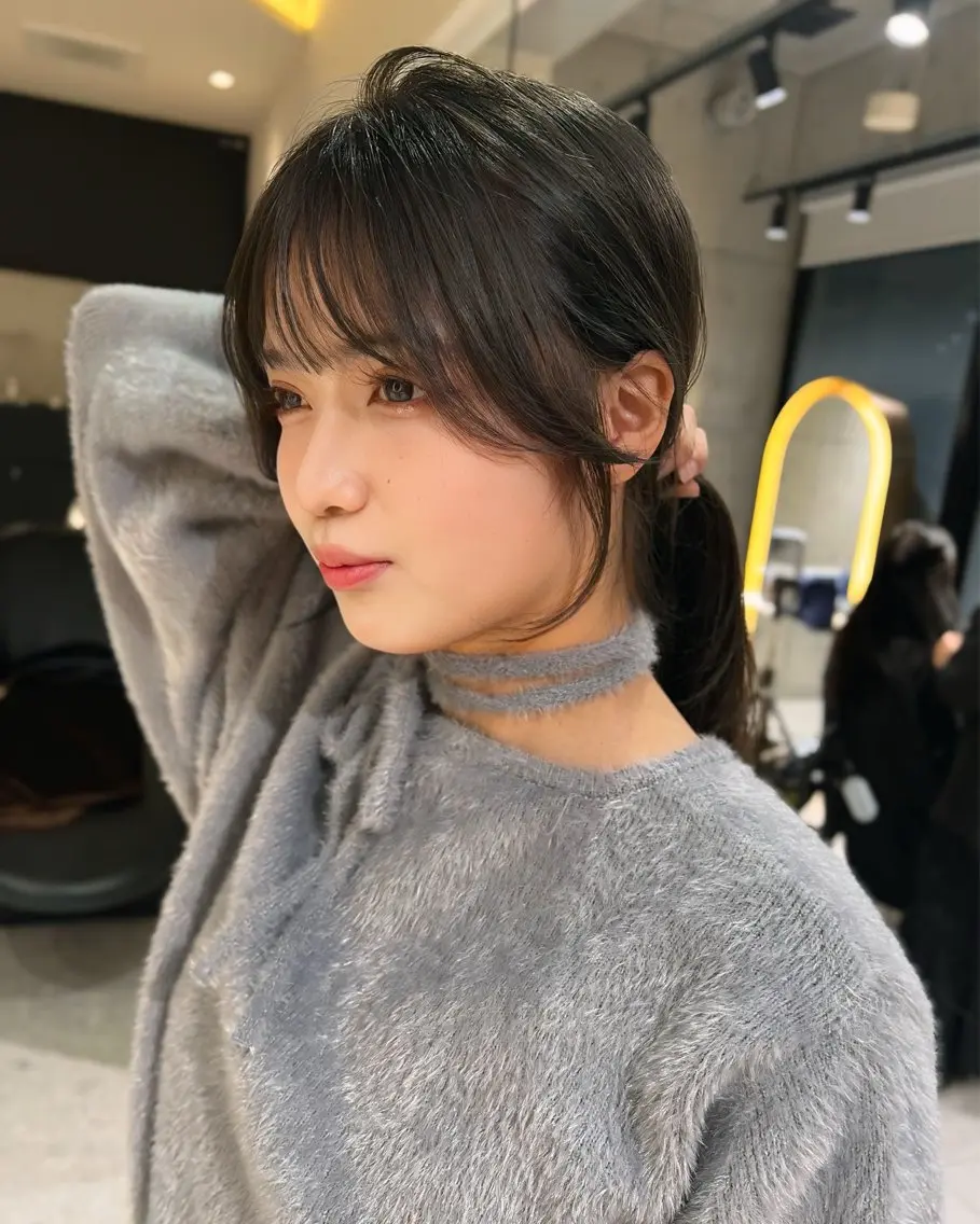 ロング カット ヘアカラー トリートメント 博多ベージュ 🐻松井傑のヘアスタイル