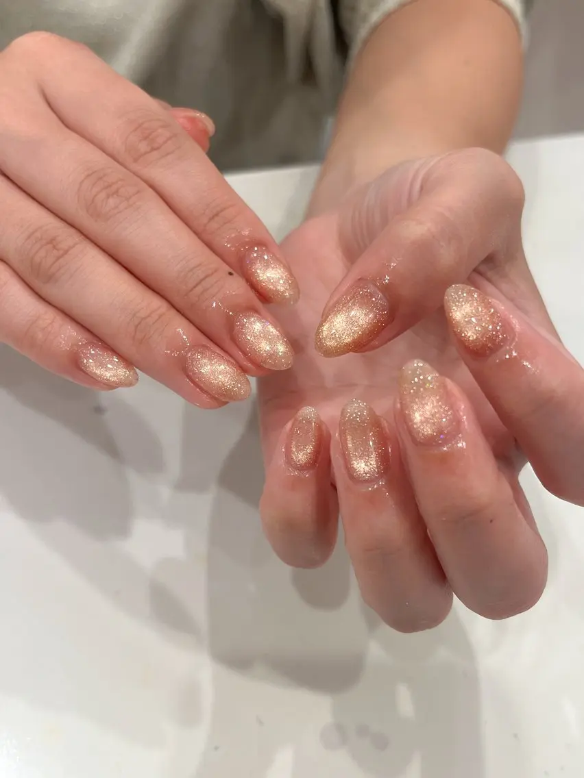 ネイル マグネットネイル ハンドネイル Kaede : 韓国ネイル🎀のネイルデザイン