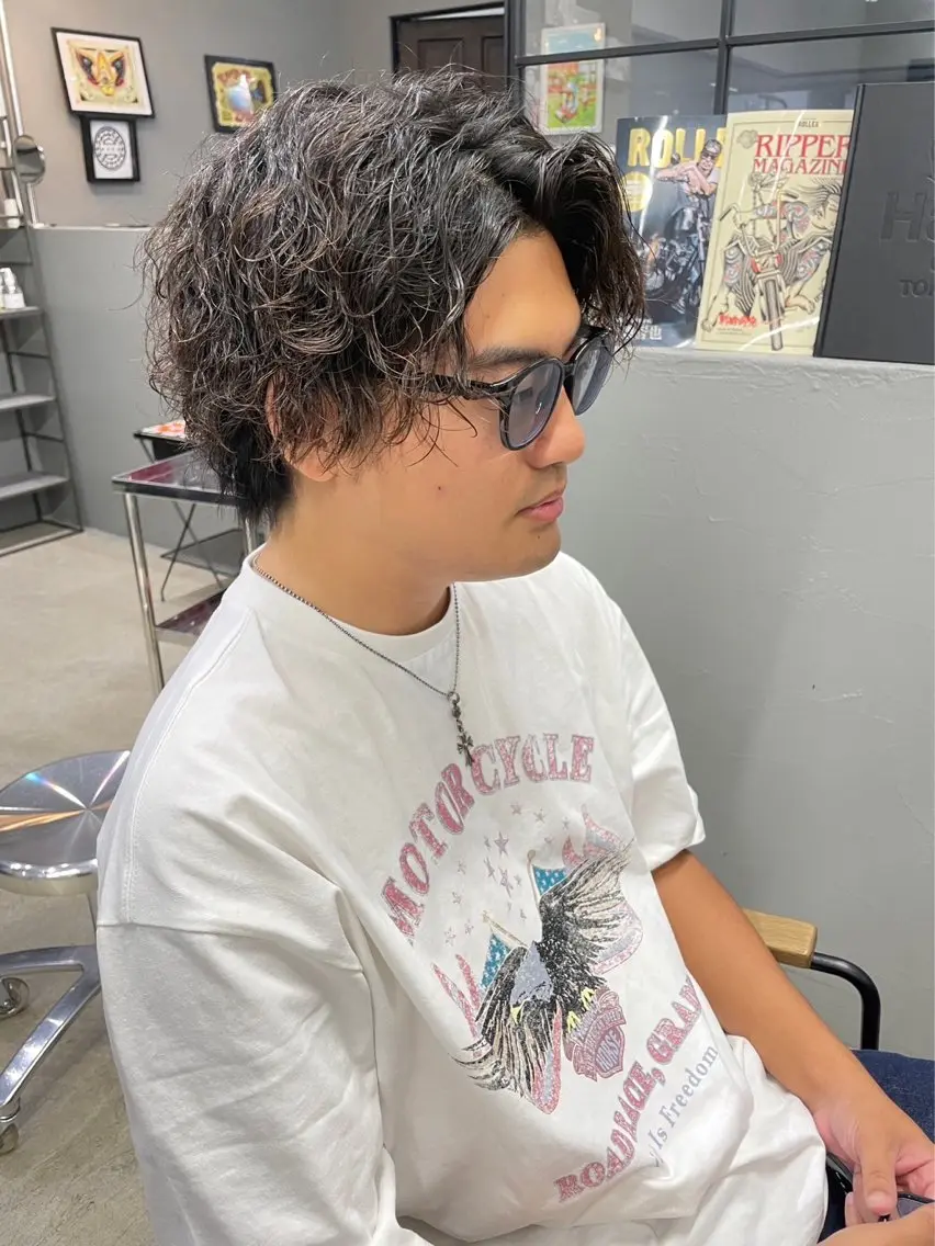 ショート パーマ メンズ メンズ専門サロン wokeのヘアスタイル