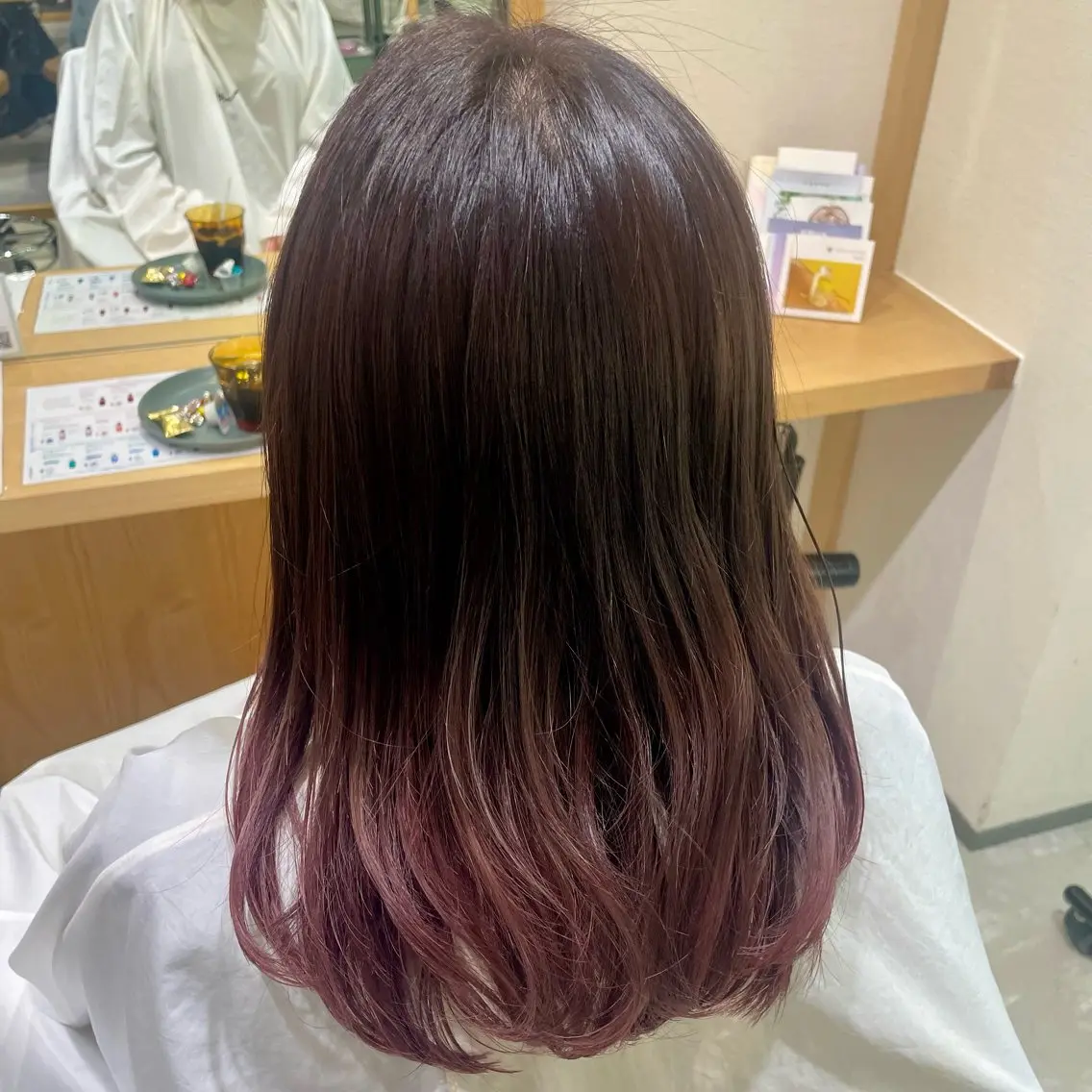 カラー グラデーションカラー ピンクカラー 🌟Spinhair 福永えいみ🌙*.｡のヘアスタイル