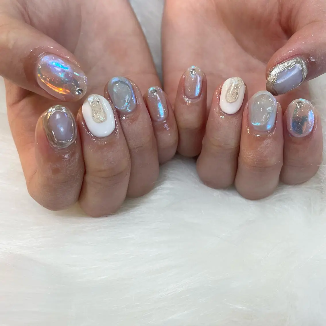 ネイル 氷ネイル・うるうるネイル Nail Salon Gummi.のネイルデザイン