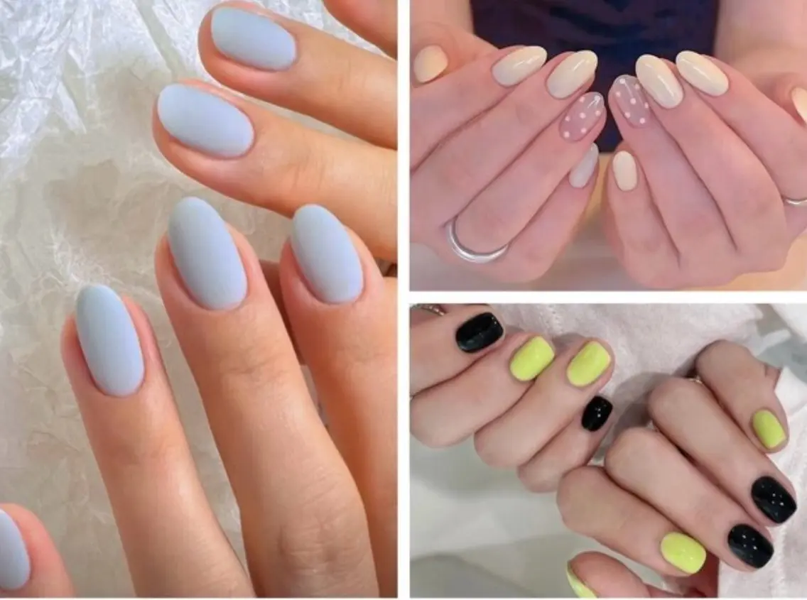 マットor ドット2本orバイカラー💅自爪オフ込みの写真