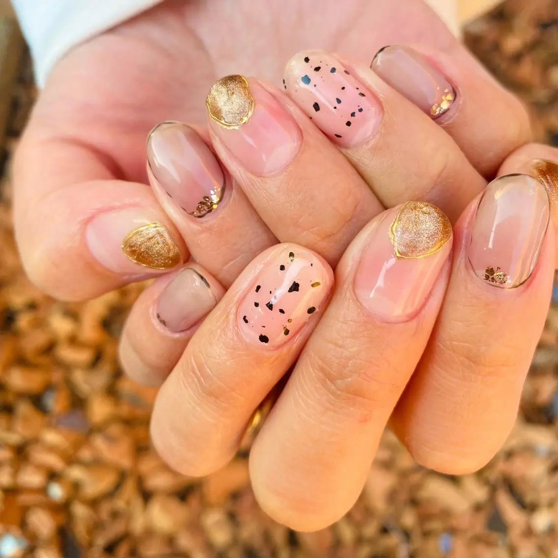 ネイル マグネットネイル 冬ネイル ハンドネイル nailsalon RMIKのネイルデザイン