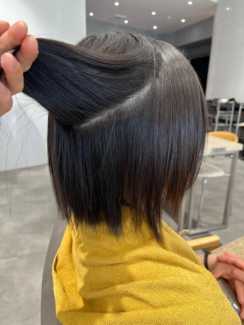 ショート パーマ 縮毛矯正 透明感カラー / 縮毛矯正🫧首藤大翔のヘアスタイル