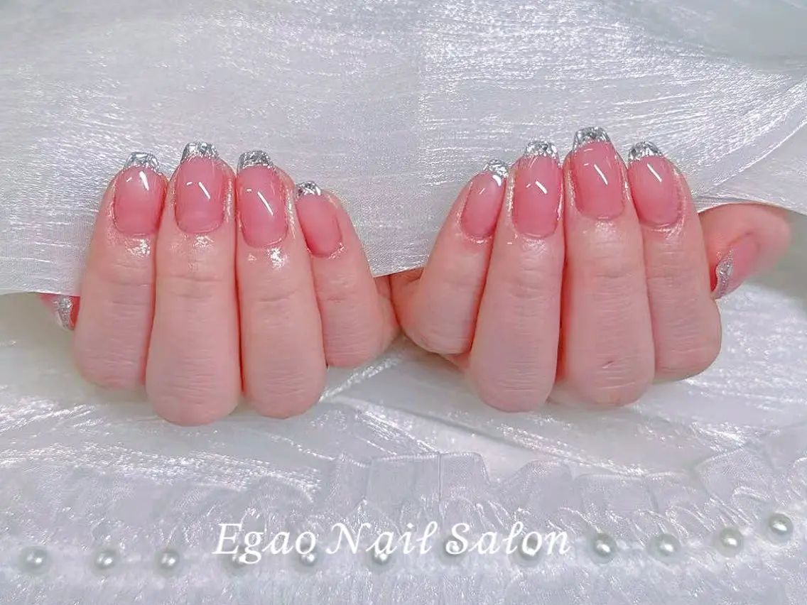 ネイル アートネイル フットネイル フレンチネイル ジェルネイル グラデーション ハンドネイル EGAO NAIL 錦糸町店のネイルデザイン