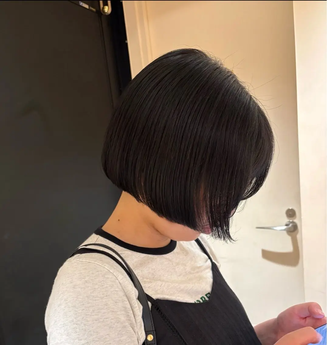 ショート カラー ヘアアレンジ 艶髪/ボブモデル 募集🫧terukaのヘアスタイル