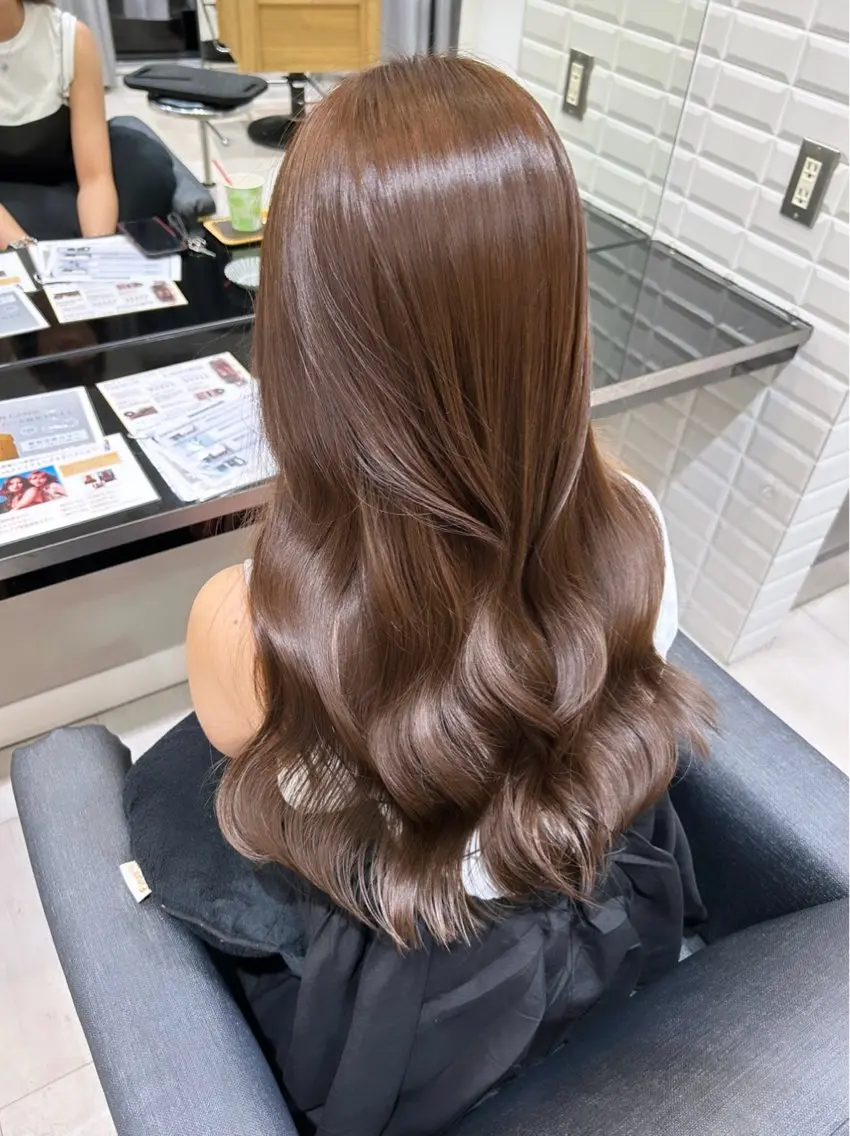 🫧ベーシックコース🫧韓国風カット+ケアカラー+水素トリートメントの写真
