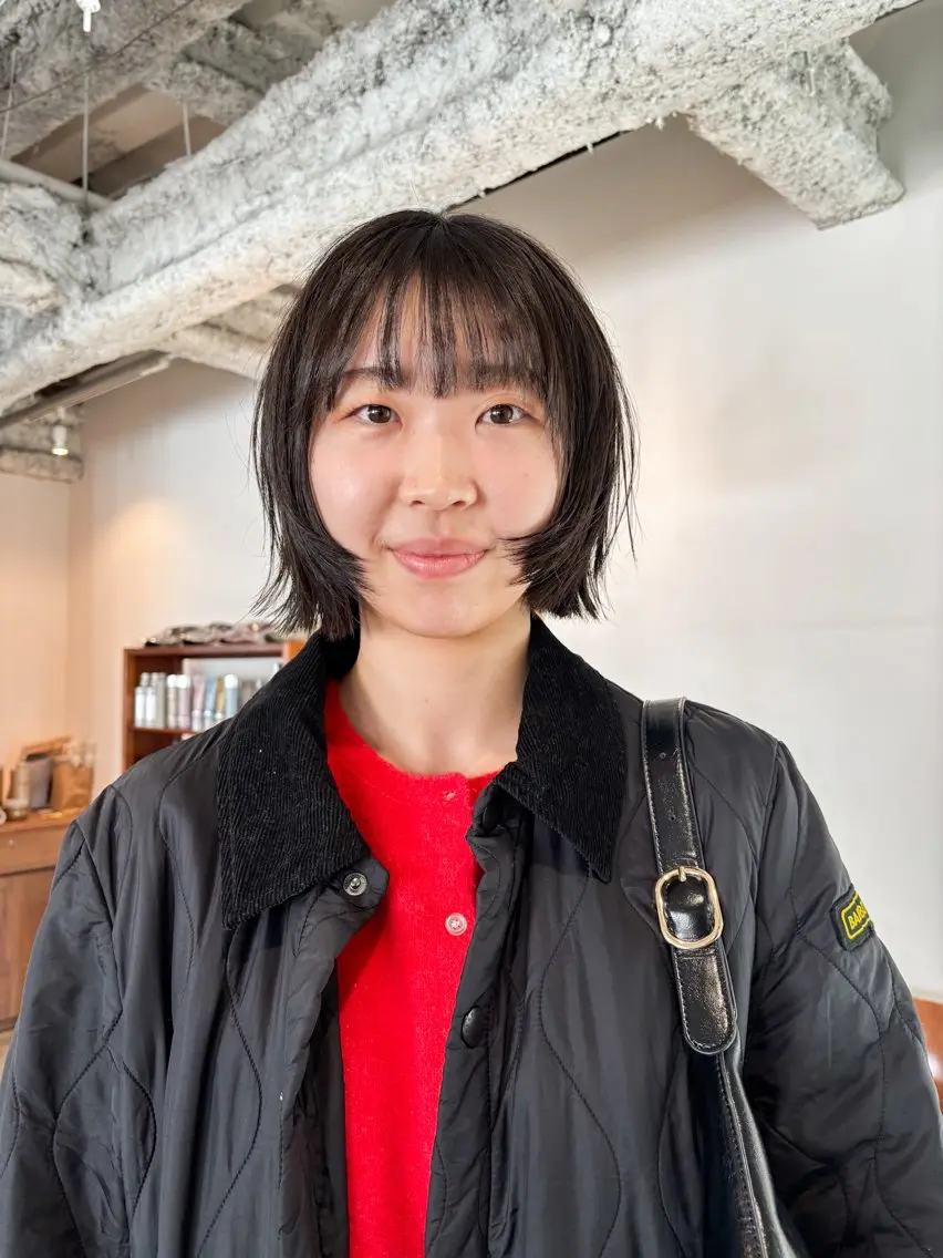 ショート カラー ボブレイヤー ボブ レイヤーカット カット ヘアカラー トリートメント Takuma Suzuki中目黒のヘアスタイル