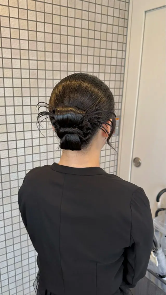 セミロング ヘアセット mina★ショート cutモデル募集中のヘアスタイル