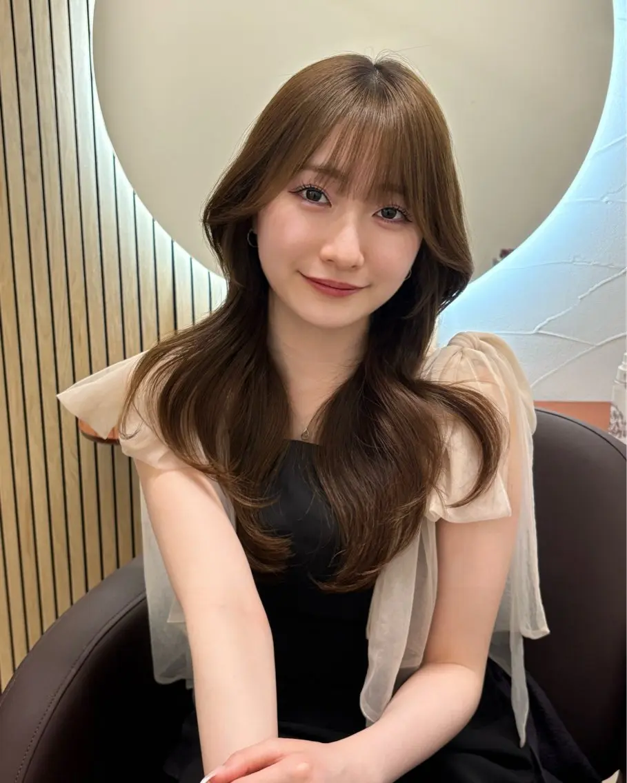 ロング カラー 髪質改善 韓国風ヘア HIKARU副店長/ ✨️髪質改善のヘアスタイル