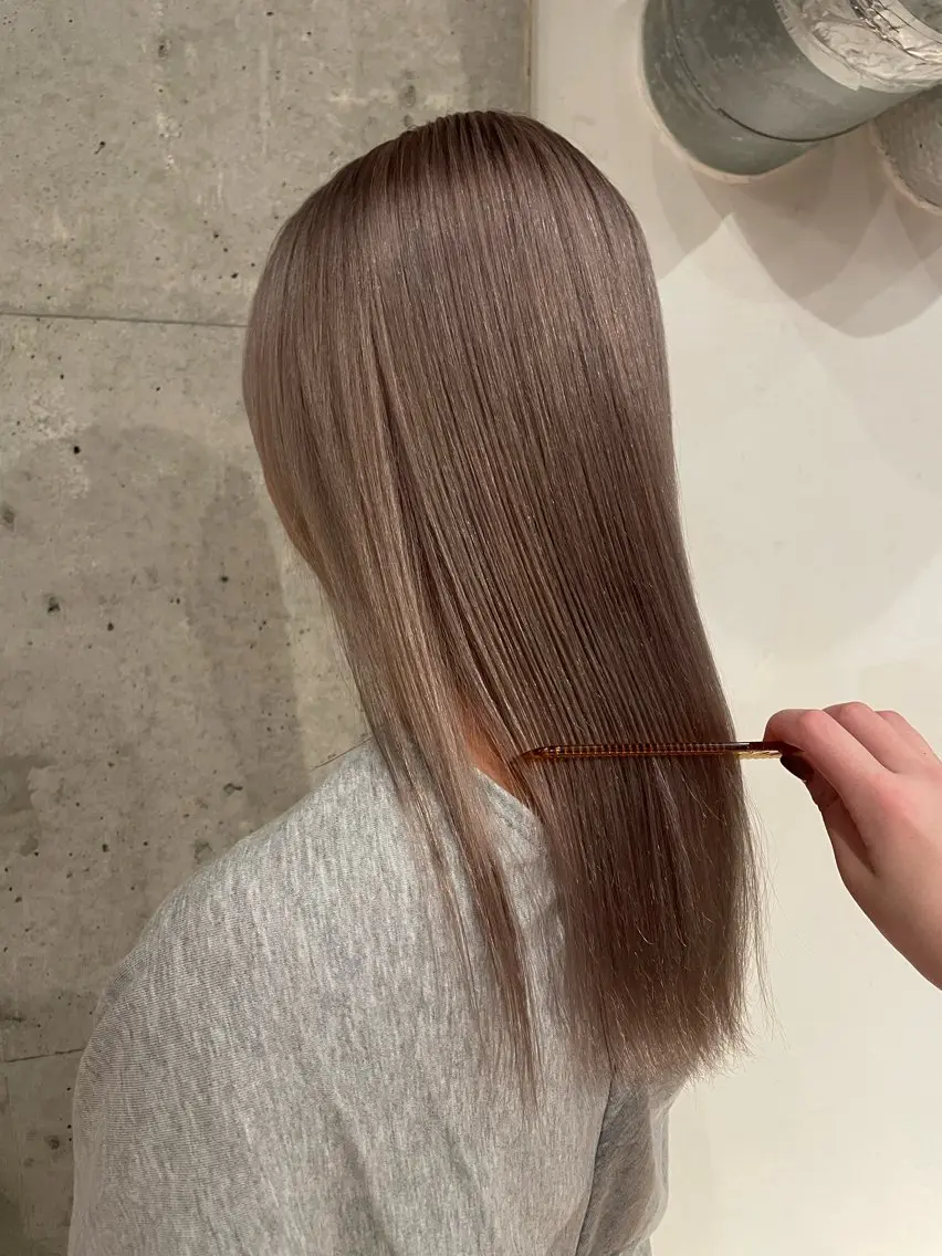 〈1.5ヶ月周期🙆‍♀️✨〉ブリーチリタッチ➕ダメージレス艶カラー🪄の写真
