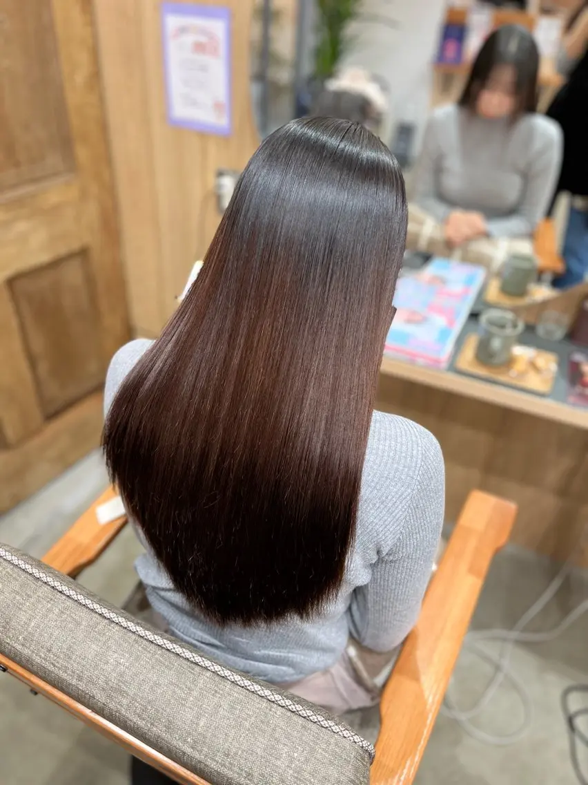 ロング 髪質改善 縮毛矯正 縮毛矯正 髪質改善/艶髪🫧 ｼｽﾞｸ🦥🌿のヘアスタイル