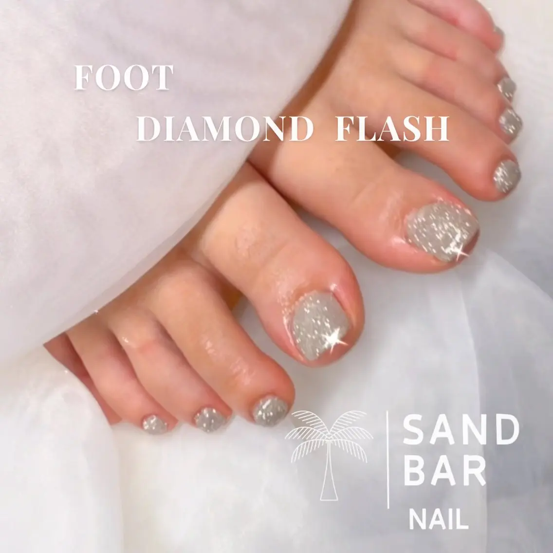 FOOT NAIL LAMEまたはFlashコース(オフあり)の写真