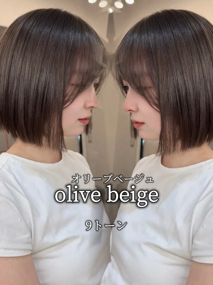 ミディアム カラー ベージュカラー ブリーチ ブラウンカラー 透明感カラー ダブルカラー カット ヘアカラー トリートメント 💍モテる艶髪 透明感カラー💖のヘアスタイル