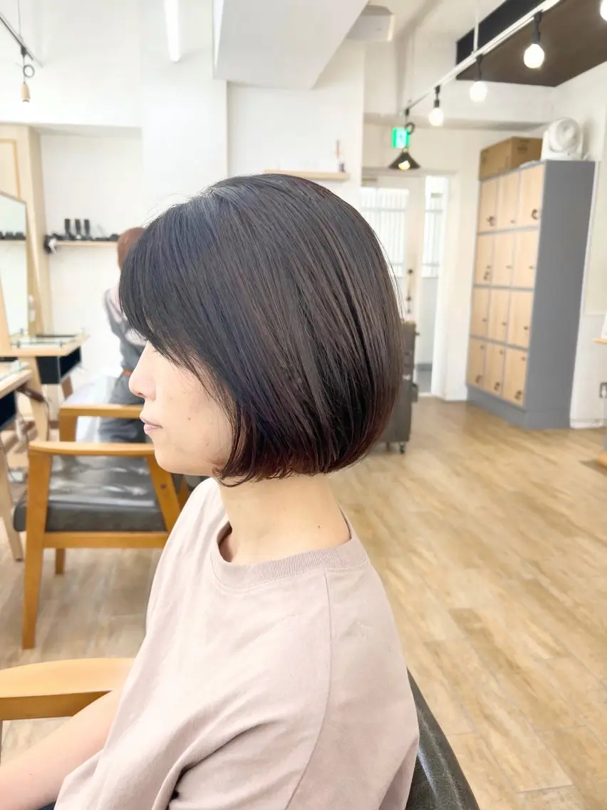 ミディアム カラー ボブ パーマ/ハイライト 💙鶴岡 愛💙のヘアスタイル