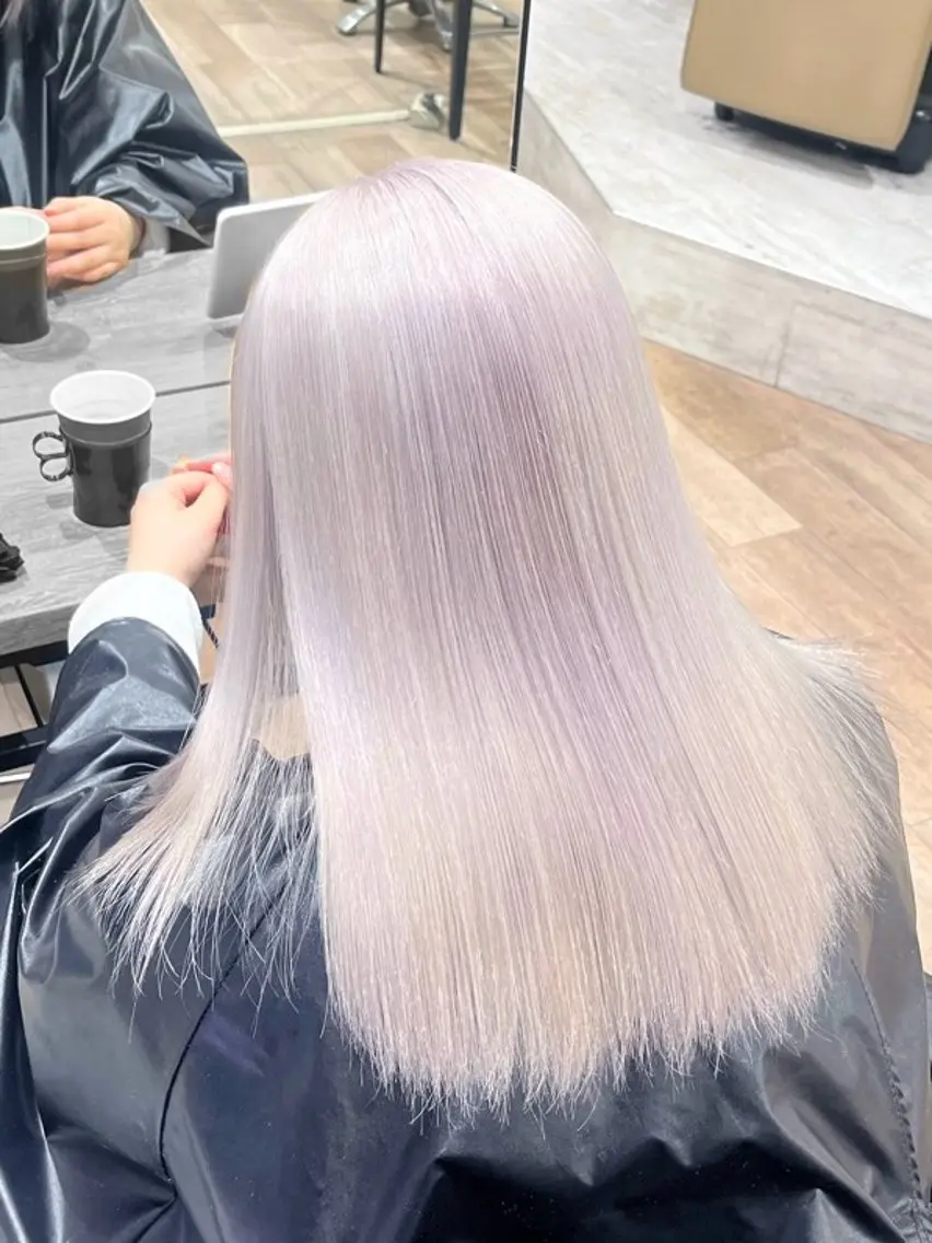 ロング カラー ブリーチ 🤎HAZUKI🤎 ハイトーン✨のヘアスタイル