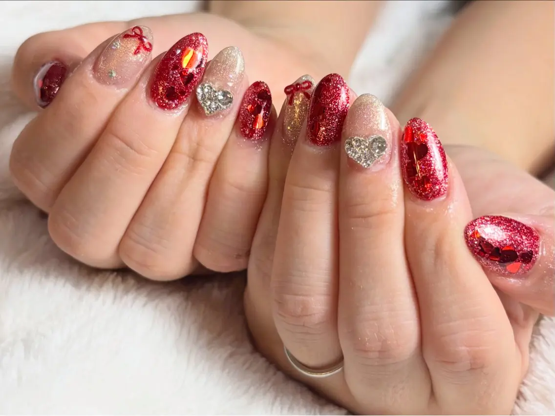 ネイル バレンタイン RMS  nail miwakoのネイルデザイン
