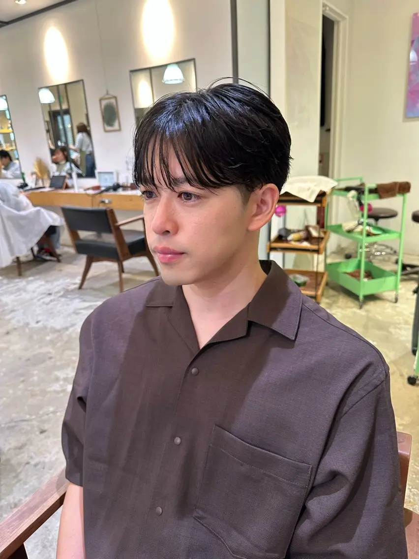 メンズ マッシュ シースルーマッシュ カット AIRI 🐈⬛のヘアスタイル