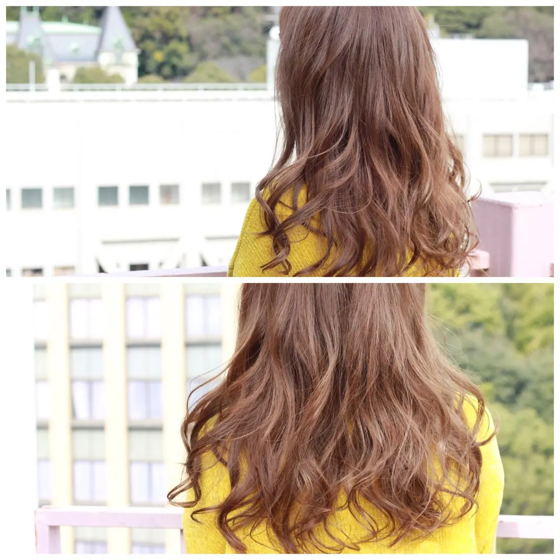 セミロング カラー ベージュカラー フォギーベージュ ヘアカラー Viage （ビアージュ）のヘアスタイル
