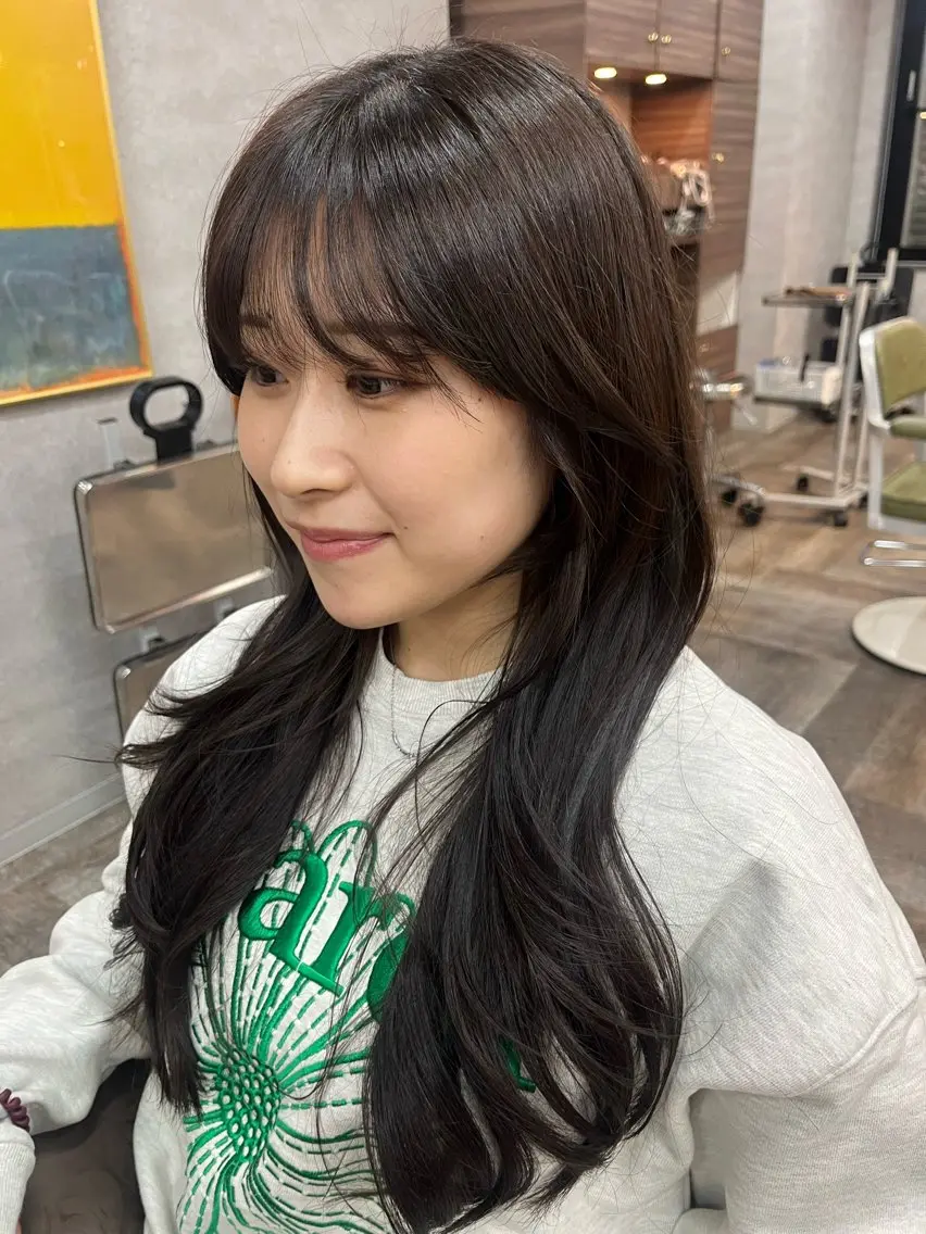 ロング くびれヘア ハイレイヤー レイヤーカット カット こと 🐰のヘアスタイル