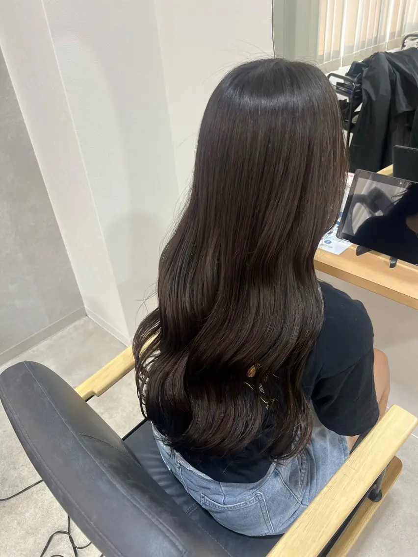 ロング 韓国風ヘア トリートメント 愛 理のヘアスタイル