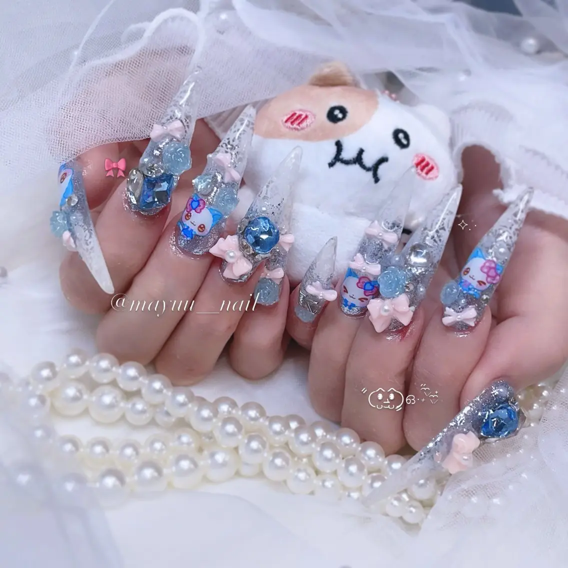 ネイル ハンドネイル 🎀 Mayu 🎀痛ネイルのネイルデザイン