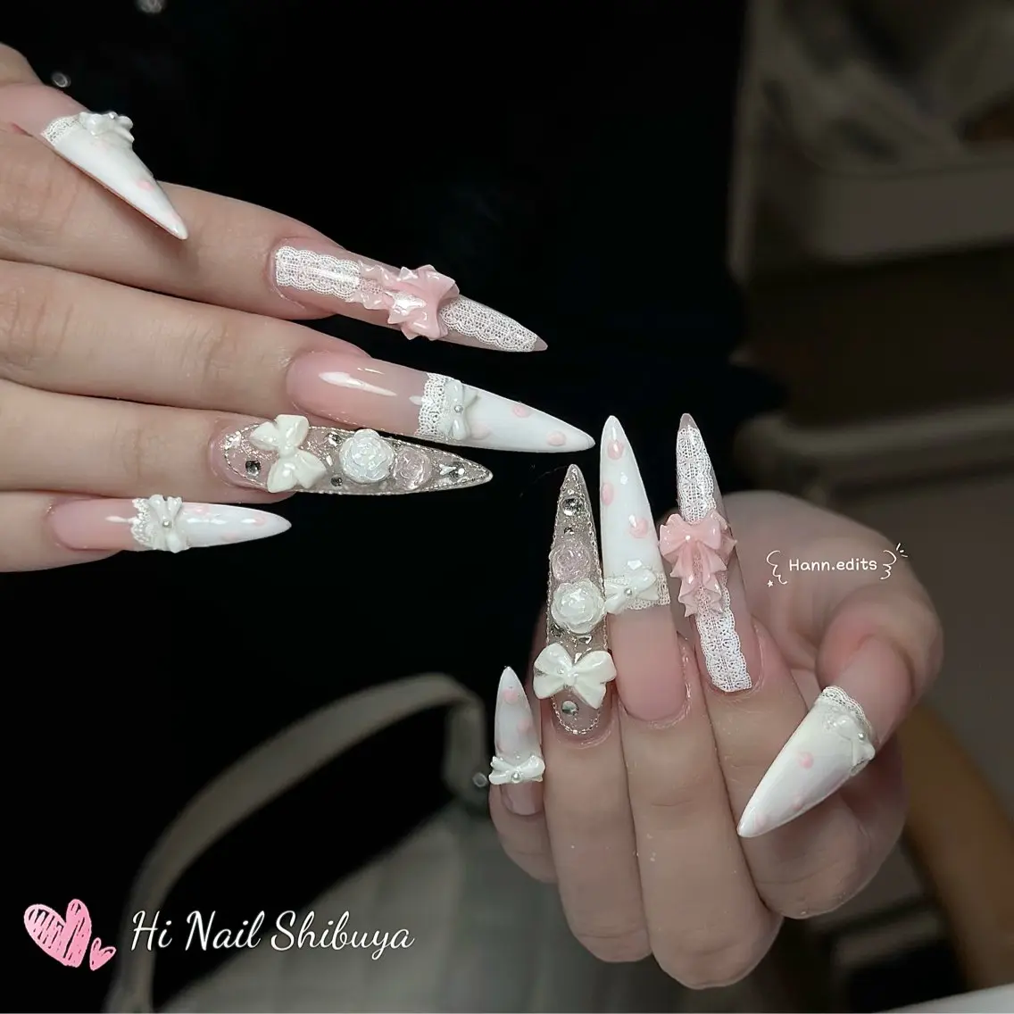 ロング ハンドネイル Hi Nail 渋谷のネイルデザイン