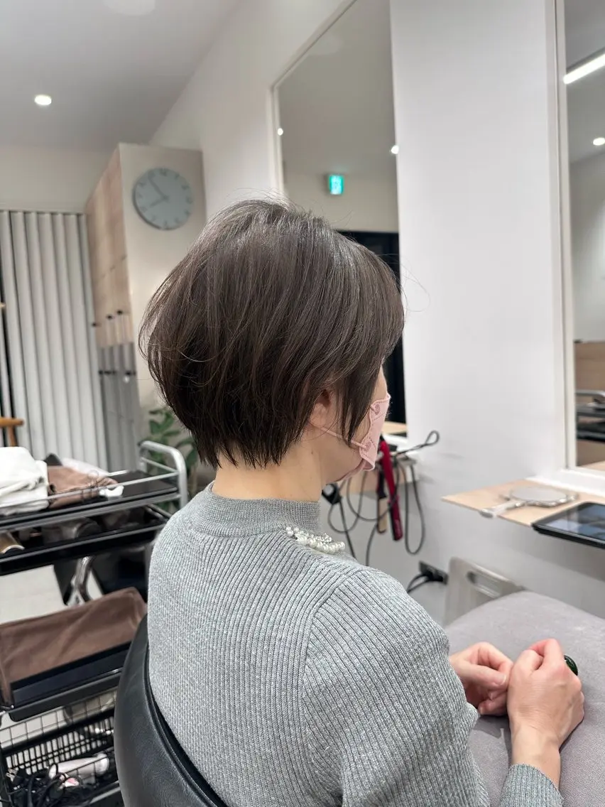 ショート ショートヘア あいこ/ハンサムショ ート無料/蔵前🌷のヘアスタイル