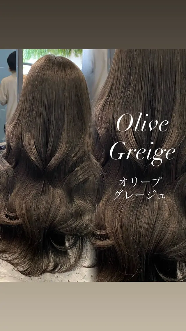 カラー オリーブカラー ヘアカラー トリートメント 透明感カラー/髪質改 善/オリーブ/ayaのヘアスタイル
