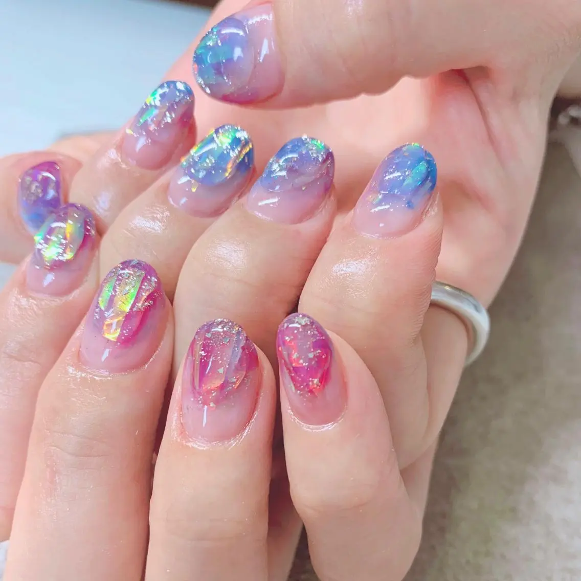 カラー ネイル ハンドネイル Cozy_ ilumのネイルデザイン