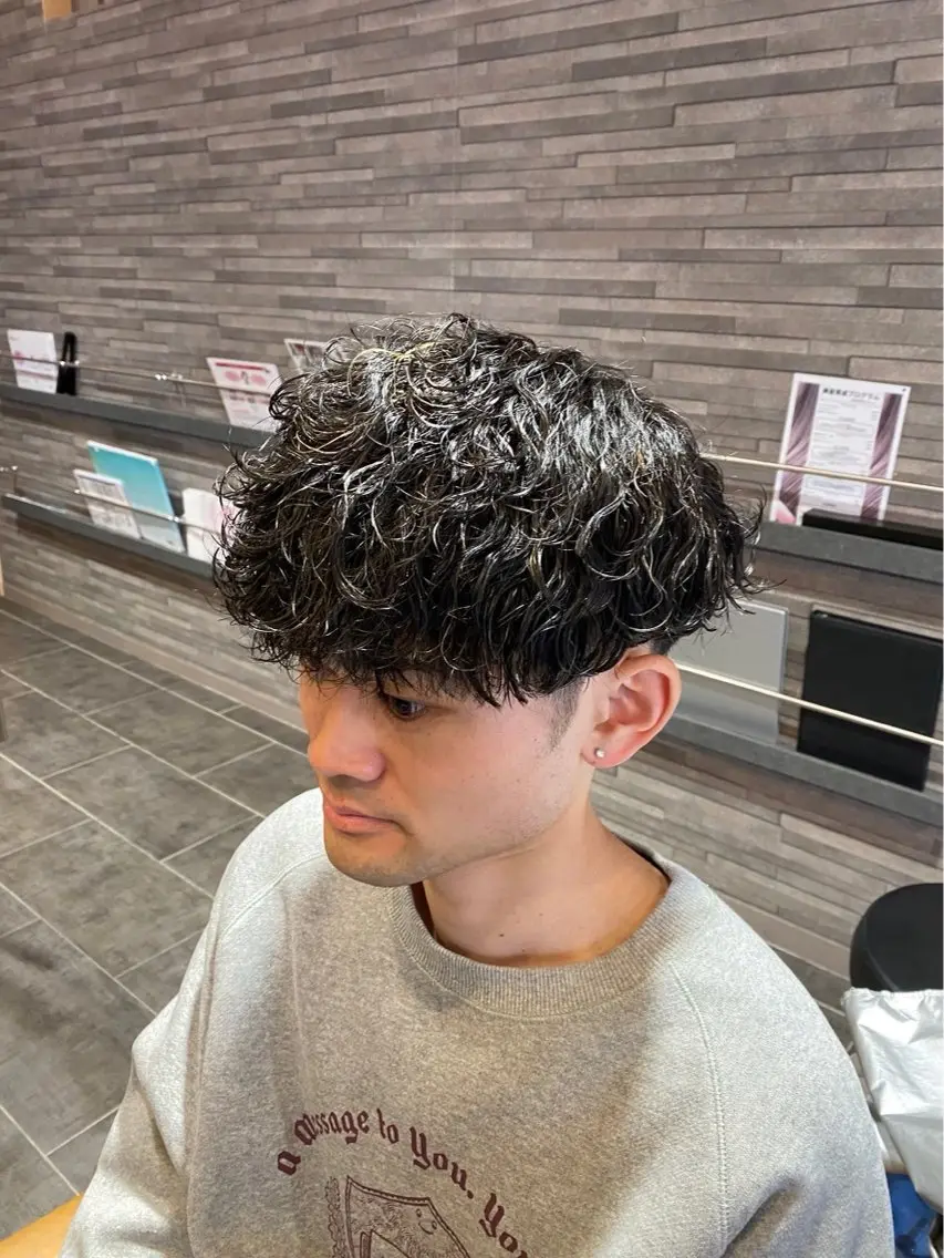 パーマ メンズ メンズパーマ 川野 柚奈のヘアスタイル