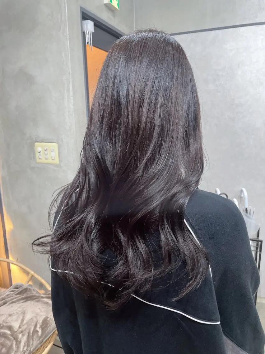 ロング カラー グレージュ レイヤーカット AIRI layer cut hairのヘアスタイル