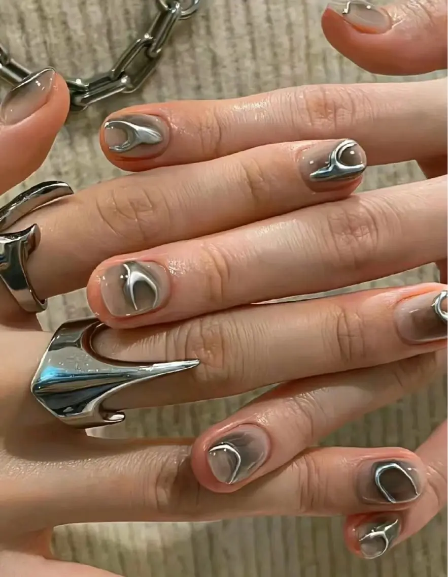 メンズ ネイル ハンドネイル M&S Nailsalonのネイルデザイン