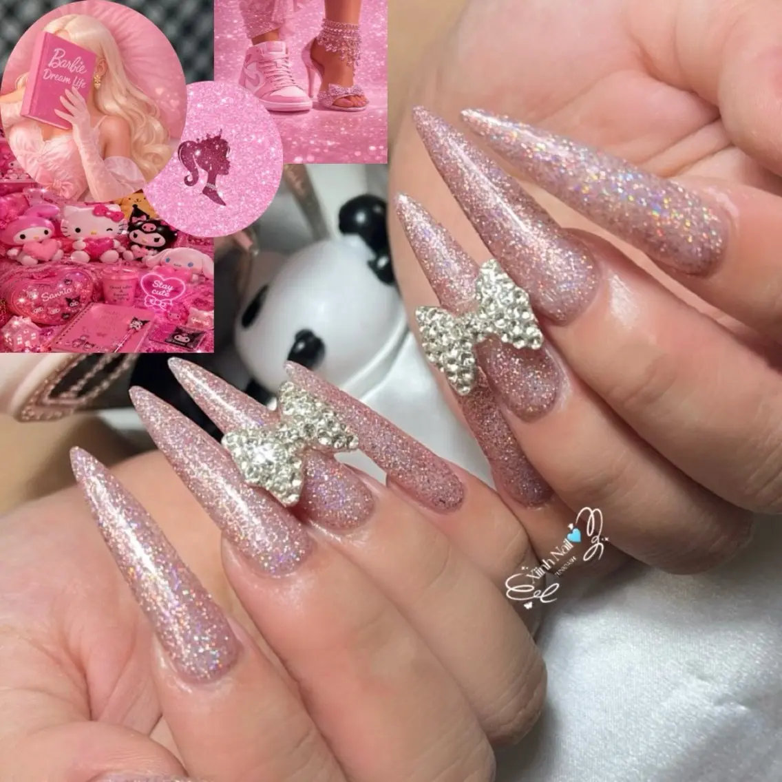 ネイル チークネイル 桜ネイル 長さ出し フットネイル ジェルネイル ハンドネイル XIINH NAIL SALONのネイルデザイン