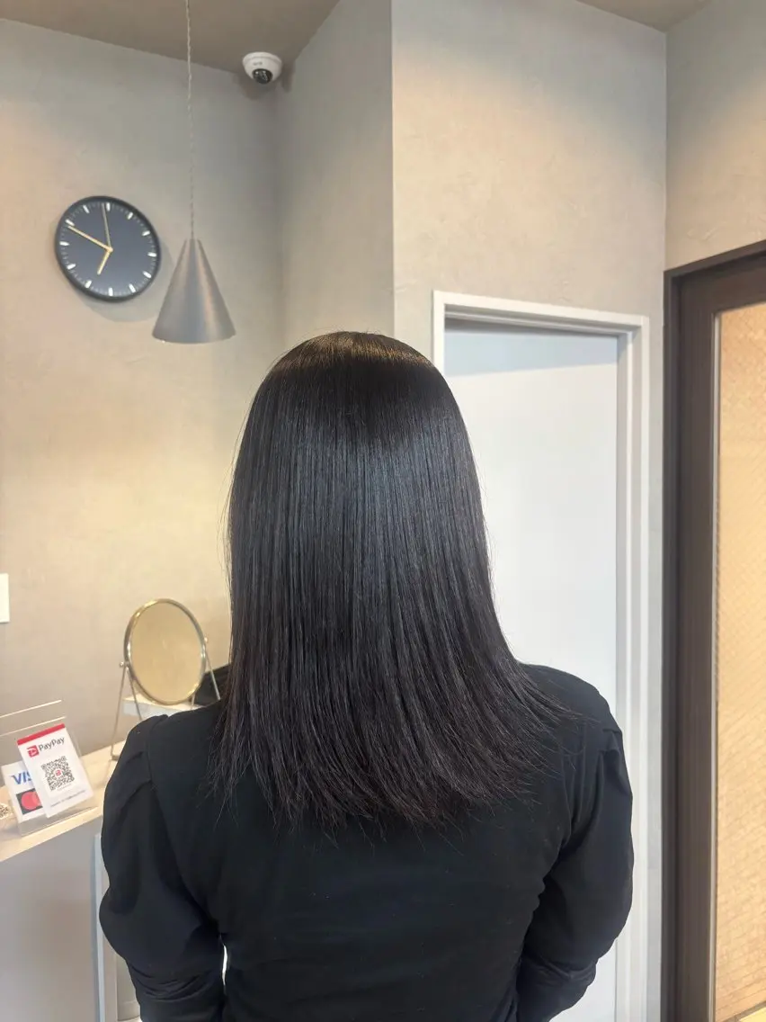セミロング カラー ヘアカラー GiseL 美優のヘアスタイル