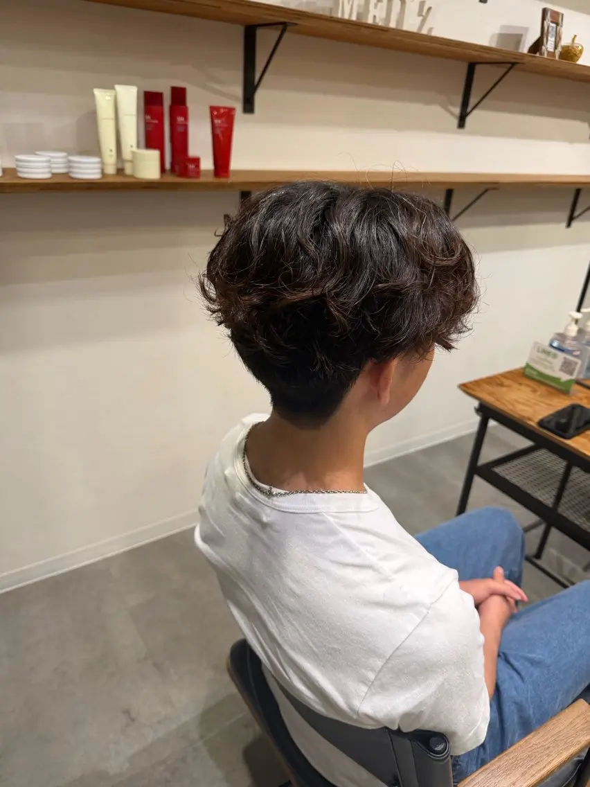 パーマ メンズ 心斎橋/透明感カラー 🫧アサノハルカのヘアスタイル