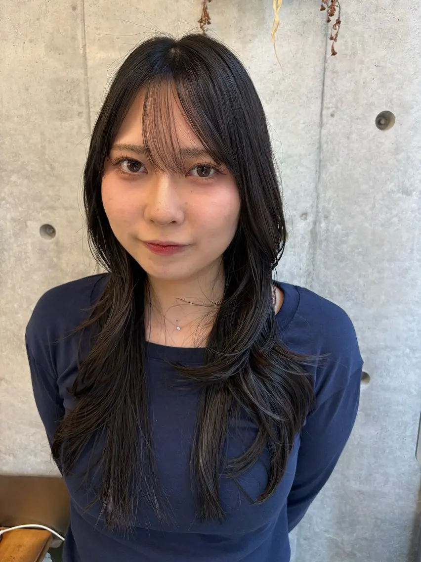 ミディアム カラー ミディアムレイヤー レイヤーカット カット ヘアカラー トリートメント 似合わせカット レイヤー/ボブのヘアスタイル