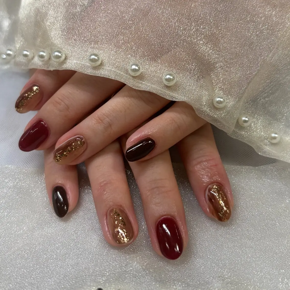ネイル ニュアンスネイル ハンドネイル Crea IBUKIのネイルデザイン