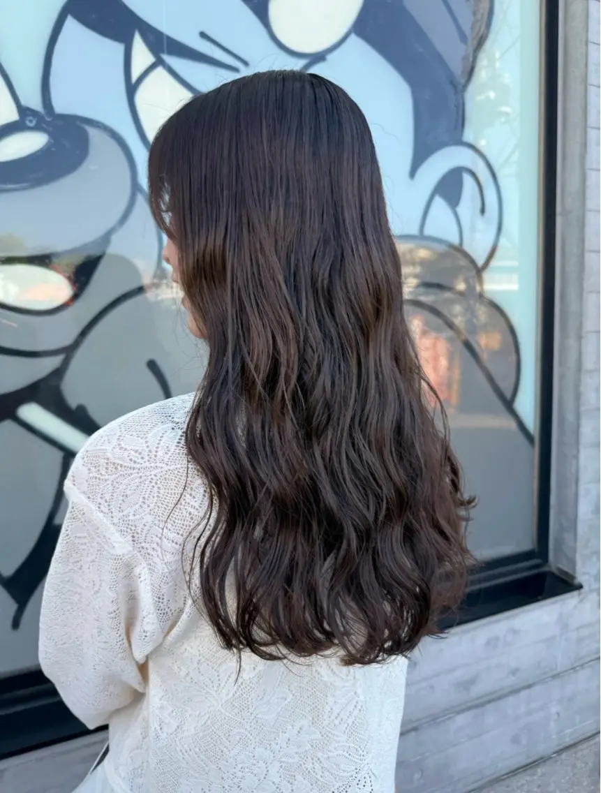 ロング カット パーマ トリートメント 【表参道】似合わせ パーマ/神野　楓のヘアスタイル