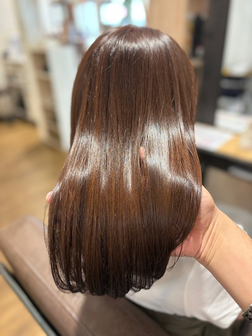 セミロング カラー ブラウンカラー 11/4水曜限定 ハイレート坂戸のヘアスタイル