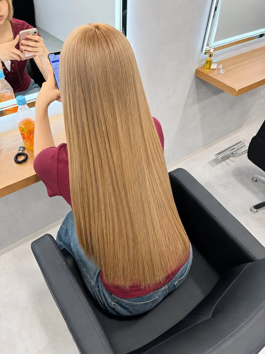 ロング ヘアカラー ヘアセット 札幌ブリーチ特化 🇰🇷Yutaのヘアスタイル