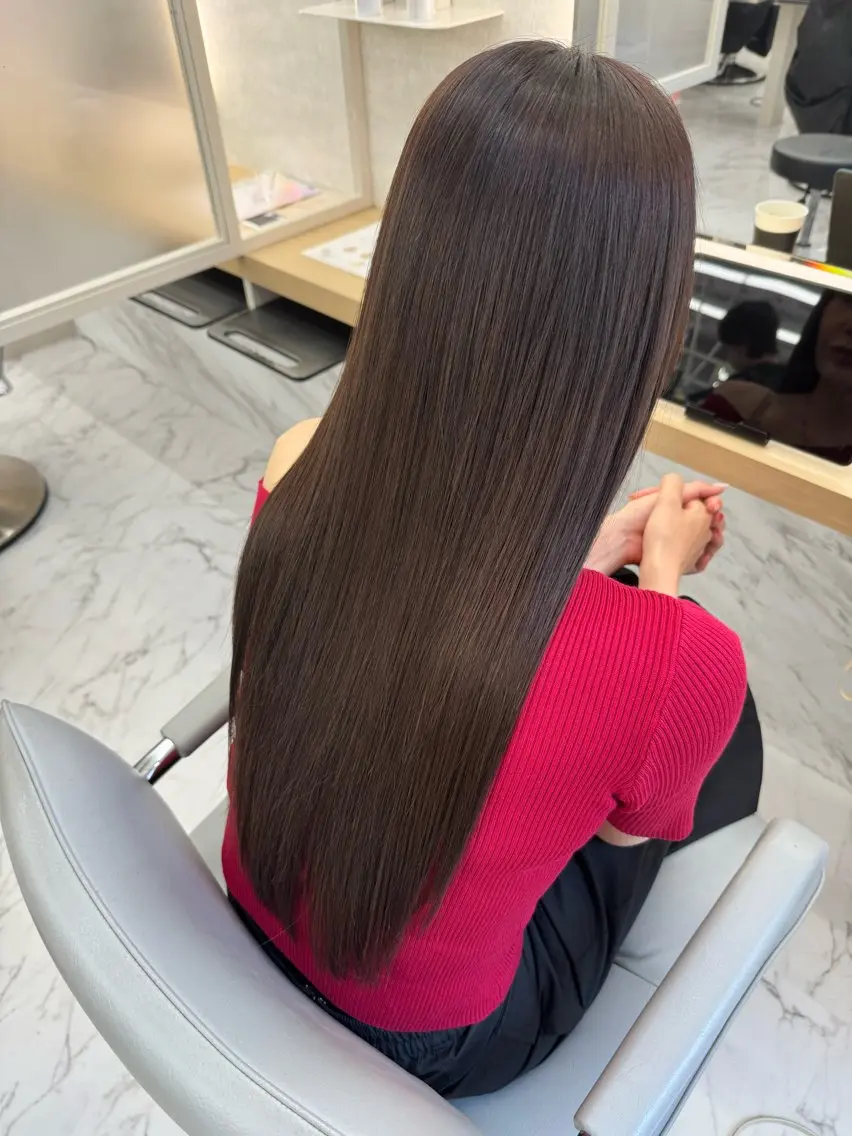 ロング カラー ベージュカラー 顔周りカット レイヤーカット sakai toshinoriのヘアスタイル