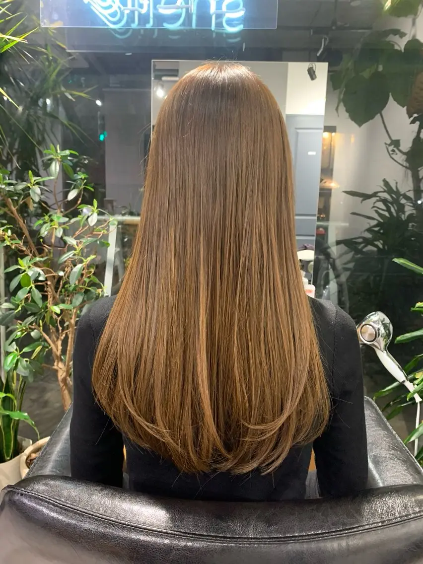 ロング 縮毛矯正 メンズパーマ shell 宮下のヘアスタイル