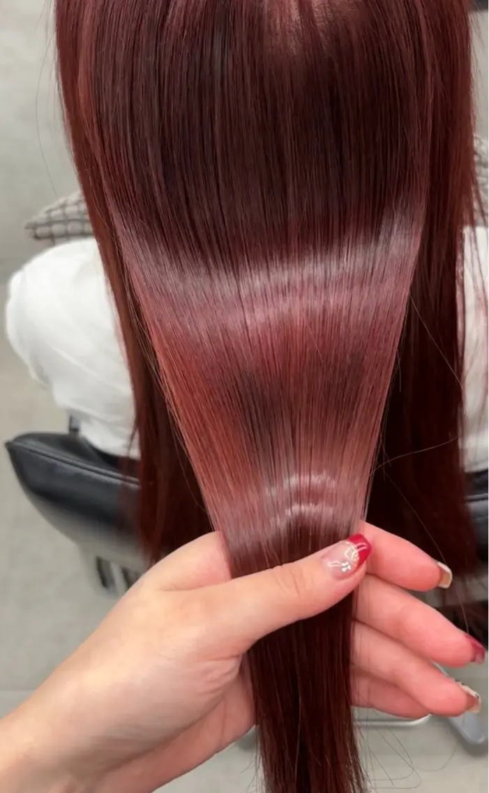 ロング 縮毛矯正 トリートメント ヘアカラー 縮毛矯正 トリートメント 宮尾 星夢のヘアスタイル