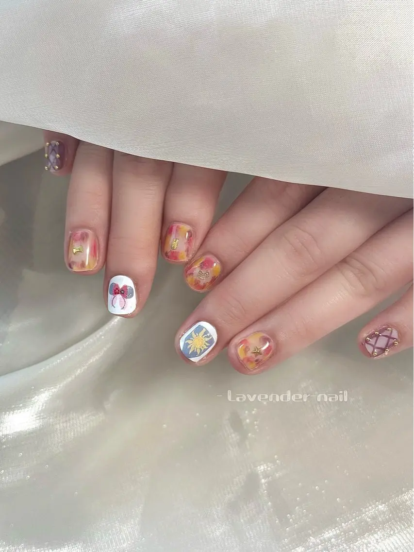 ネイル ハンドネイル Lavender nail·中島公園のネイルデザイン