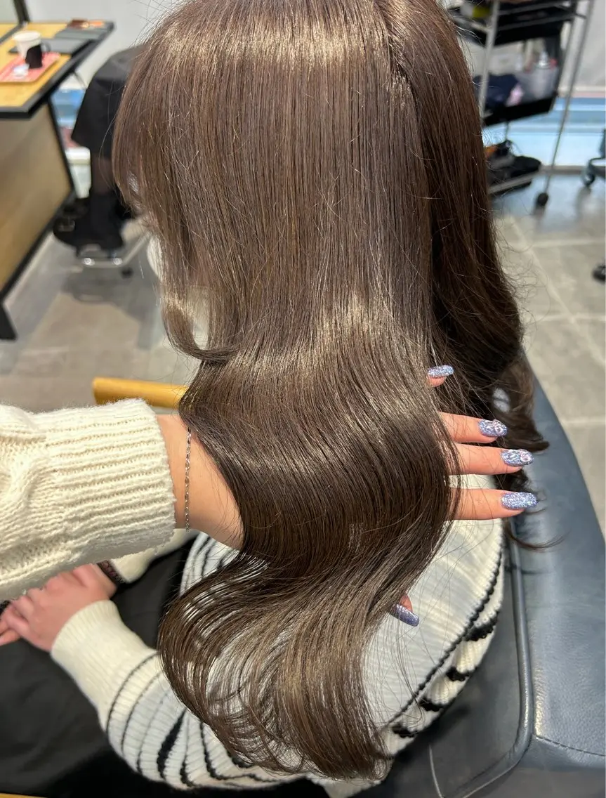 🫧透明感カラー🫧+うる艶保湿トリートメントの写真