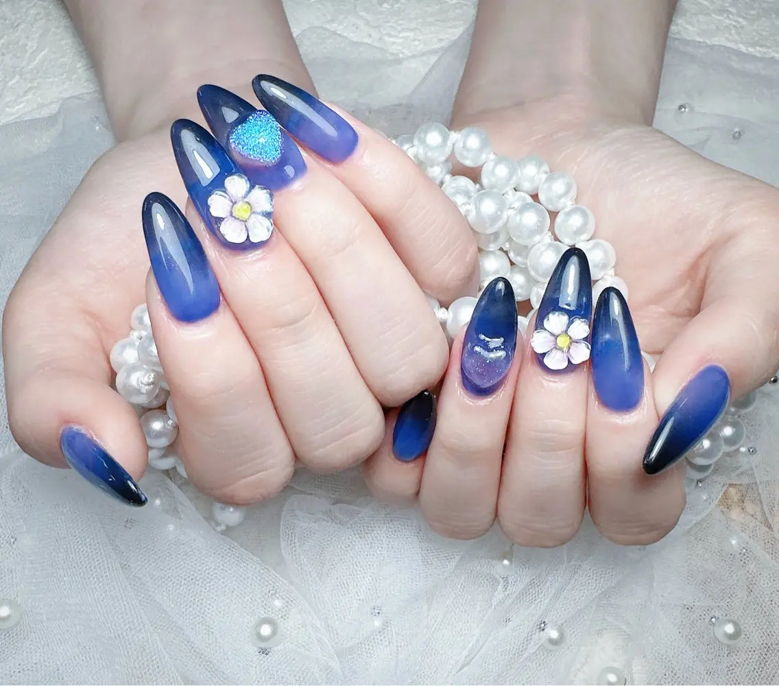 ネイル ハンドネイル M🌷nail 長さだし専門店のネイルデザイン