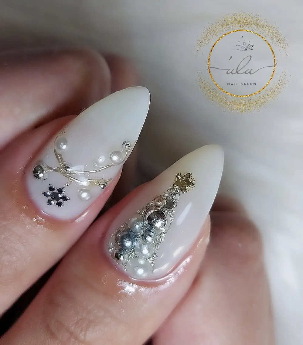 ネイル 冬ネイル クリスマス Nailsalon 'uluのネイルデザイン